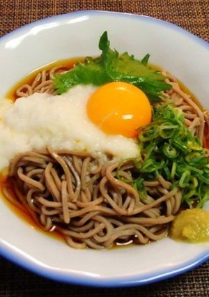 暑い日におすすめ☆とろろ月見ぶっかけ蕎麦-レシピのメイン写真