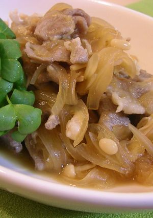 うちの定番！玉ねぎたっぷり*豚の生姜煮-レシピのメイン写真