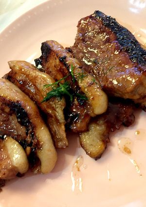 豚モモ肉 かたまり 角煮風 クレソン添え-レシピのメイン写真