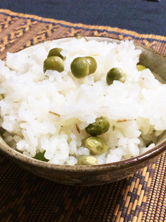 市販の塩エンドウのご飯-レシピのメイン写真