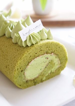 抹茶ロールケーキ-レシピのメイン写真
