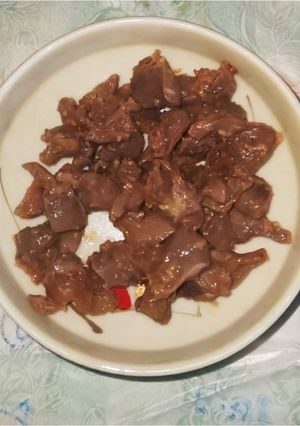 ニンニクたっぷり砂肝炒め-レシピのメイン写真