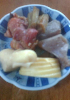 焼き鳥とタケノコの簡単煮物！！-レシピのメイン写真