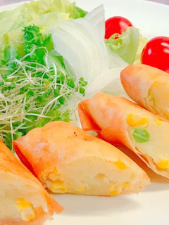 パリパリ✨春巻き!ボテトコロッケ-レシピのメイン写真