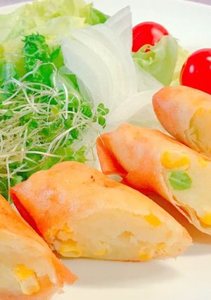 パリパリ✨春巻き！ボテトコロッケ-レシピのメイン写真