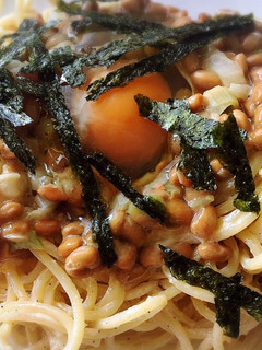 納豆卵パスタ-レシピのメイン写真