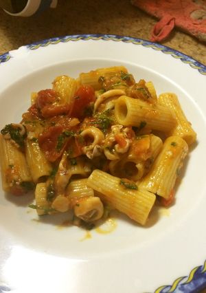 イカとミニトマトのパスタ-レシピのメイン写真
