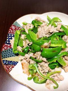 ピーマンと豚肉炒め-レシピのメイン写真