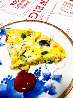豆乳入り具だくさんオムレツ!-レシピのメイン写真