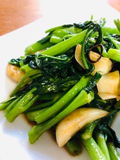 5分で完成!空芯菜のオイスター炒め-レシピのメイン写真