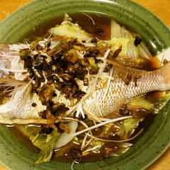 釣ってきた明石鯛で『中華蒸し』-レシピのメイン写真