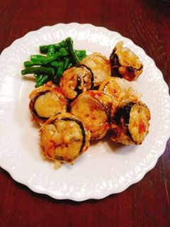茄子のはさみ揚げ~甘酢あんあんかけ-レシピのメイン写真