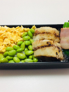 183、二色丼とレンコンの挟み揚げ弁当♡-レシピのメイン写真