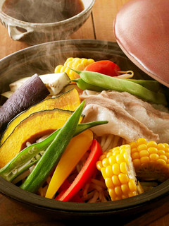 レンジで簡単!豚肉と夏野菜の重ね蒸し-レシピのメイン写真