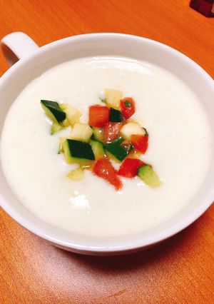 じゃがポタージュ〜夏野菜のせ〜-レシピのメイン写真
