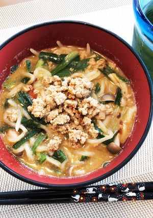 低糖質♡こんにゃく麺で担々麺風-レシピのメイン写真