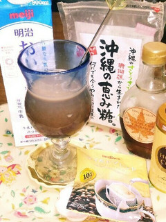 アイスカフェオレココア✨(^q^)☕☺⛄-レシピのメイン写真