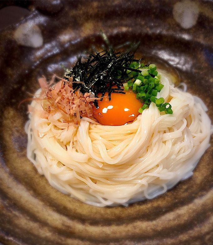 TKS(たまごかけ素麺)-レシピのメイン写真
