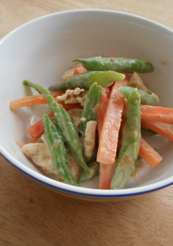 胡麻ドレで代用！いんげんの簡単胡麻和え-レシピのメイン写真