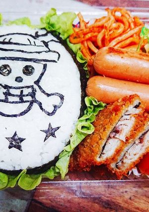 ONE PIECE☆キャラ弁☆海賊旗☆-レシピのメイン写真