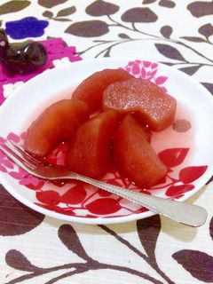 リンゴの赤ワイン煮-レシピのメイン写真