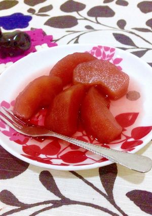 リンゴの赤ワイン煮-レシピのメイン写真