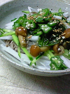 ねばシャキッ☆なぶっかけ蕎麦-レシピのメイン写真