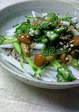 ねばシャキッ☆なぶっかけ蕎麦-レシピのメイン写真