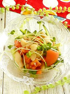 鶏皮のわさびポン酢サラダ-レシピのメイン写真