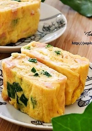 ハムとネギの卵焼き-レシピのメイン写真
