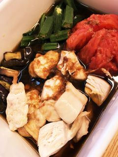 野菜と鶏肉の煮浸し風 簡単 冷製も-レシピのメイン写真