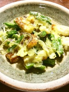 さやいんげん、竹輪、茗荷のかき揚げ-レシピのメイン写真