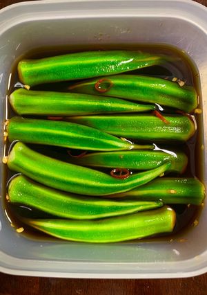 オクラのだし醤油漬け(オクラのつきだし)-レシピのメイン写真