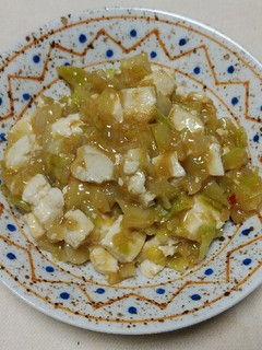 キャベツだけの麻婆豆腐o(^o^)o-レシピのメイン写真