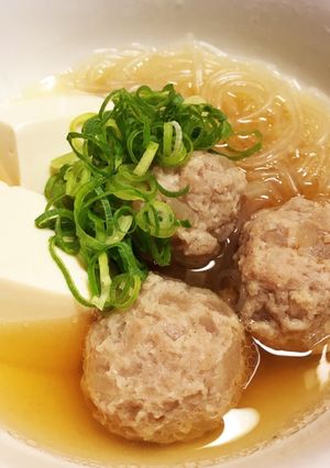 肉だんご&豆腐のはるさめスープ-レシピのメイン写真