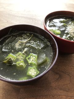 オクラとわかめの中華スープ-レシピのメイン写真