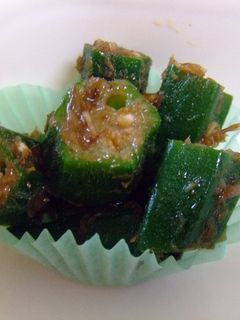 お弁当に…簡単すぎるおくらの和え物-レシピのメイン写真