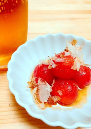 簡単！プチトマトのおひたし♥-レシピのメイン写真