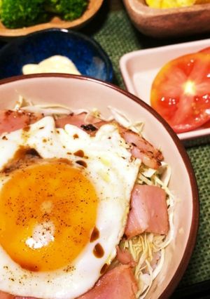 もう何もしたくない時の 目玉焼き丼-レシピのメイン写真