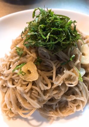 蕎麦ペペロンチーノ-レシピのメイン写真