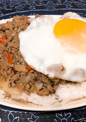 超簡単☆牛ひき肉でガパオライス-レシピのメイン写真