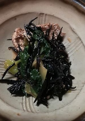 小松菜とひじき、油揚げの煮びたし-レシピのメイン写真