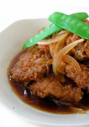 市販のすき焼きタレでソースカツ煮-レシピのメイン写真