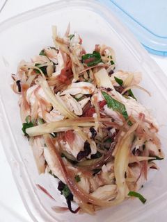 ささみと茗荷・大葉の梅肉和え-レシピのメイン写真