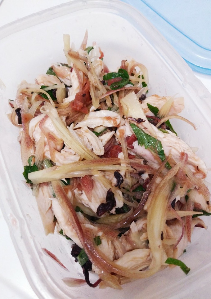 ささみと茗荷・大葉の梅肉和え-レシピのメイン写真