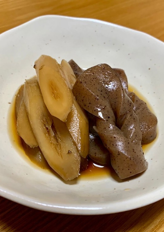 ごぼうとこんにゃくの煮物-レシピのメイン写真