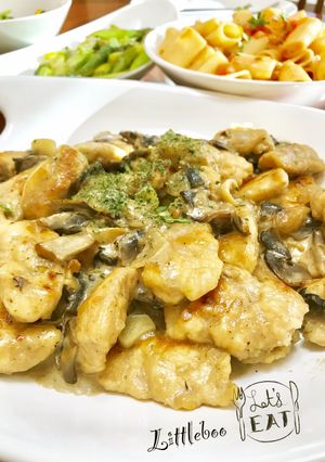 鶏肉ソテー✿クリーミー・マッシュルーム-レシピのメイン写真