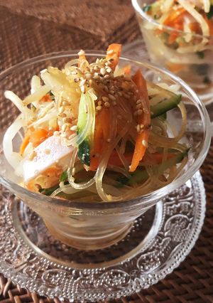 野菜たっぷり春雨サラダ-レシピのメイン写真