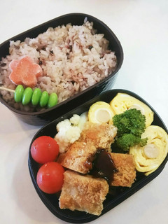 お弁当(6/28)とんかつ-レシピのメイン写真