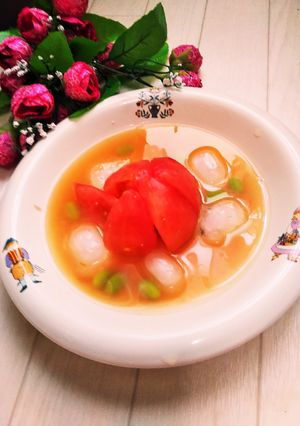 トマトと枝豆の冷たい☆さっぱり味噌スープ-レシピのメイン写真